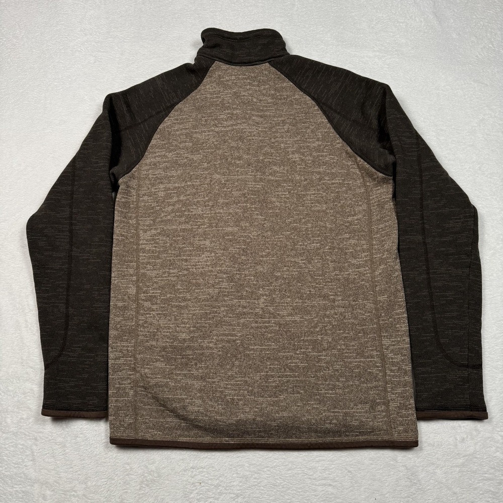 Patagonia Sweater Mens Medium Brown Heather Better Sweater 1/4 Zip STY25522‎ - Picture 6 of 10
